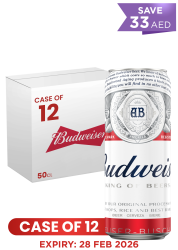 Budweiser Can 50 CL X 12 Case